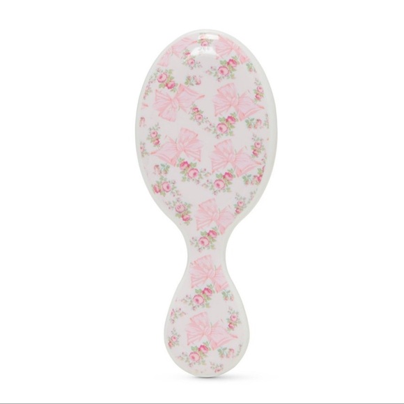 NWT Goody x LoveShackFancy Pink Floral Mini Detangler Hairbrush - Picture 4 of 8